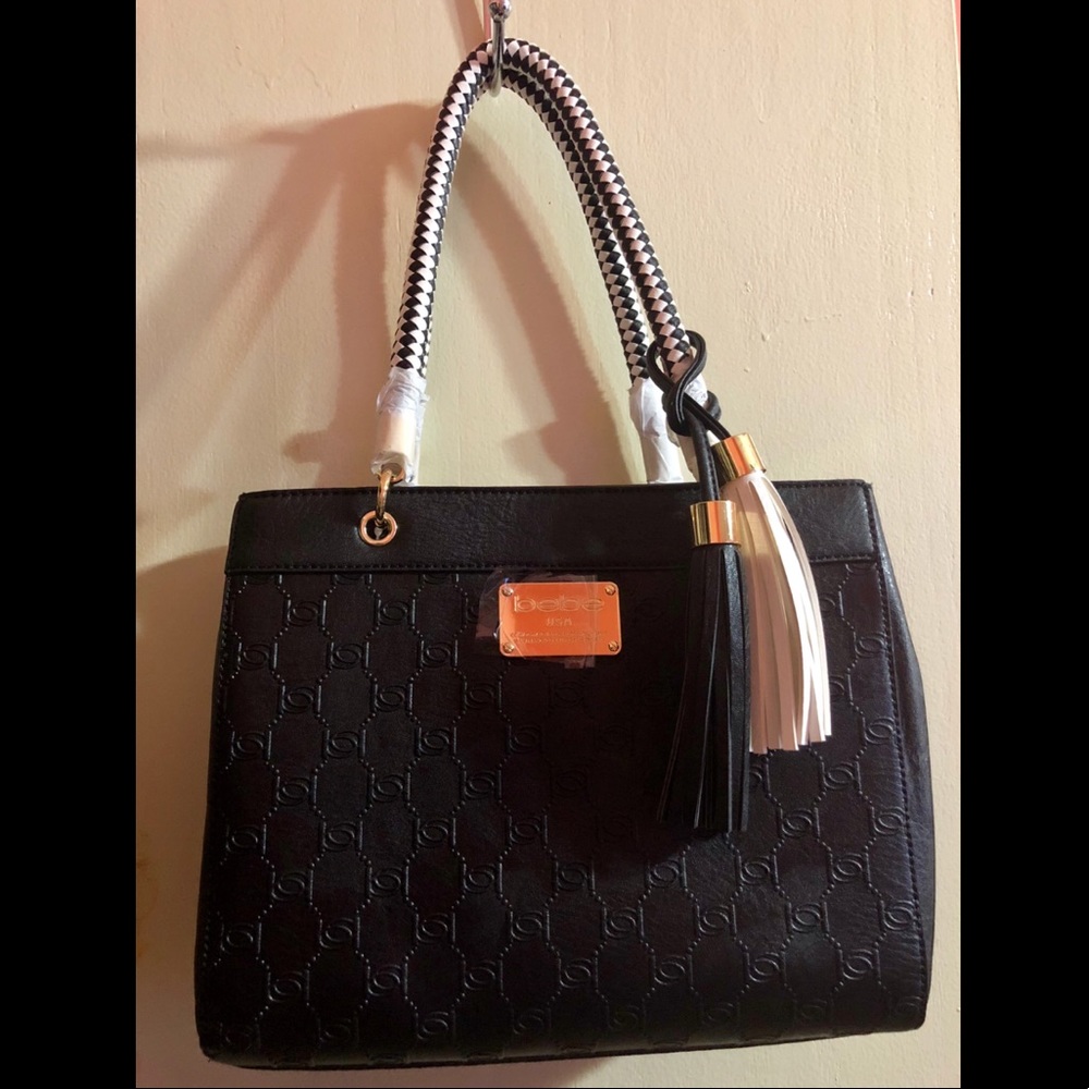 Bebe Honeycomb Logo Satchel